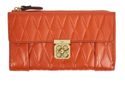 Chloe Flap Quilted Wallet, front view